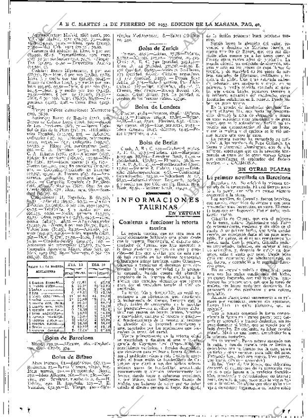 ABC MADRID 14-02-1933 página 40