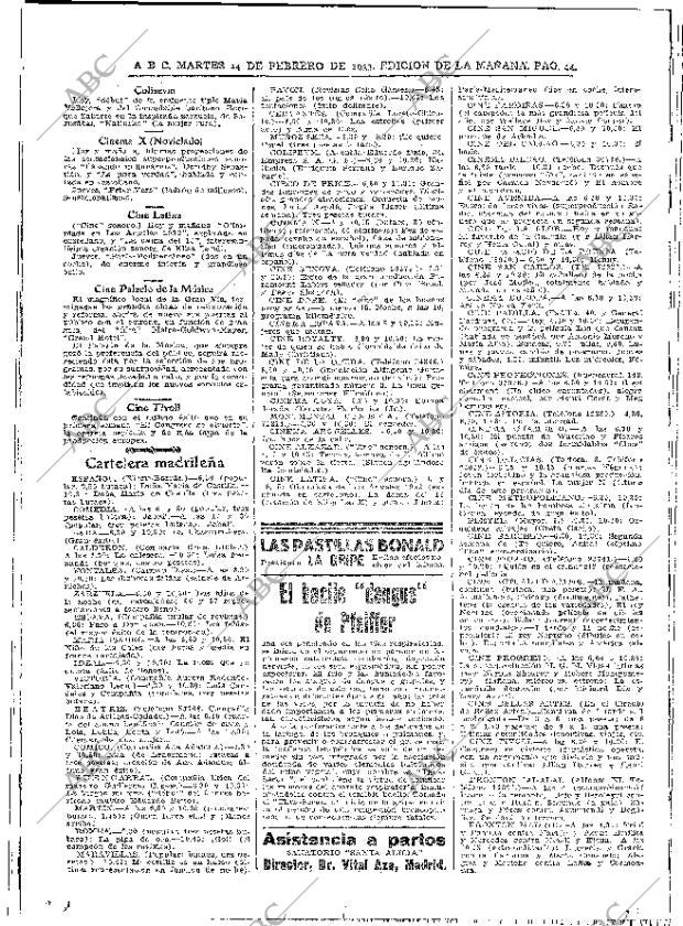 ABC MADRID 14-02-1933 página 44