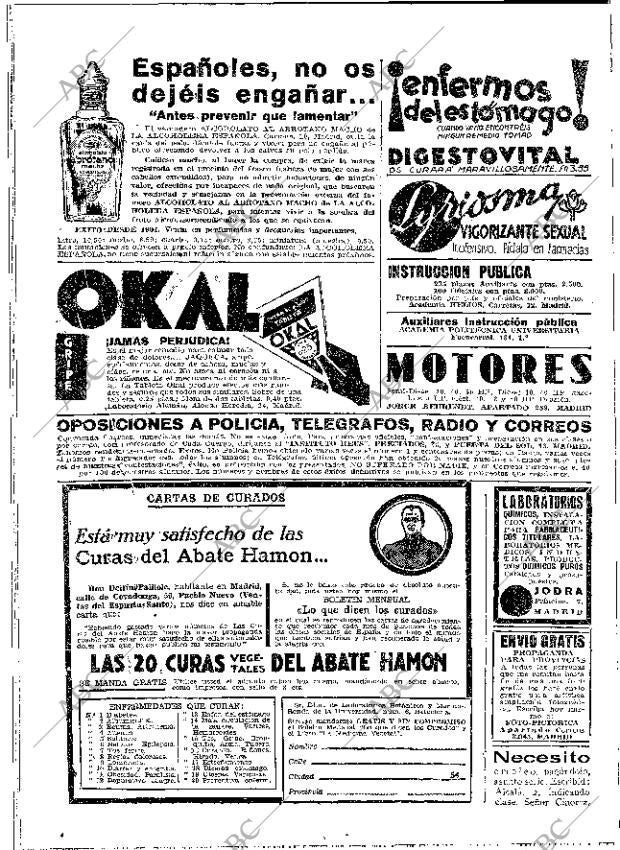 ABC MADRID 14-02-1933 página 56