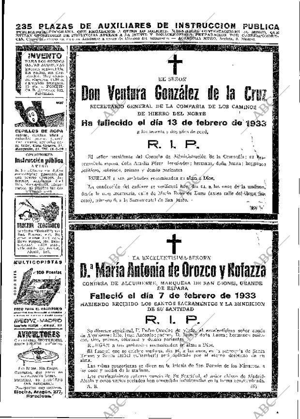 ABC MADRID 14-02-1933 página 57