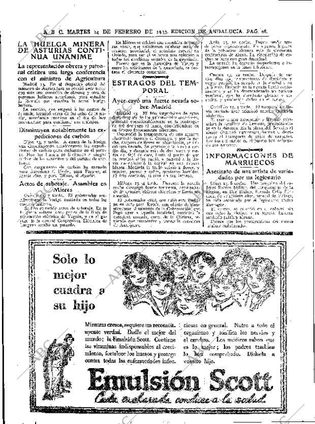 ABC SEVILLA 14-02-1933 página 26