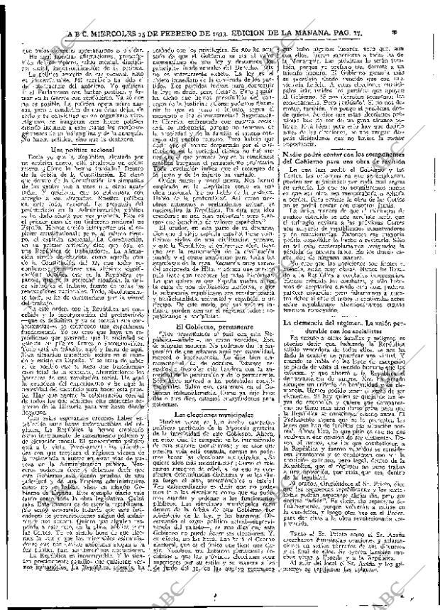 ABC MADRID 15-02-1933 página 17