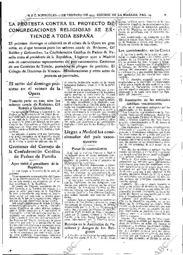 ABC MADRID 15-02-1933 página 19