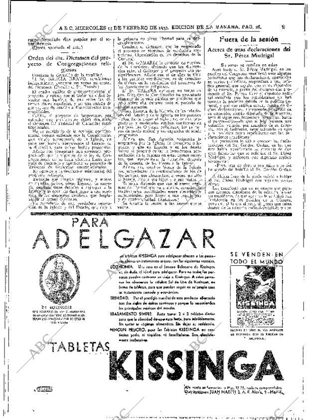 ABC MADRID 15-02-1933 página 26