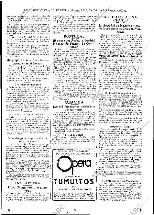 ABC MADRID 15-02-1933 página 35