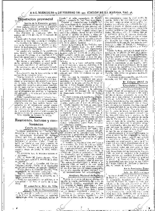 ABC MADRID 15-02-1933 página 38