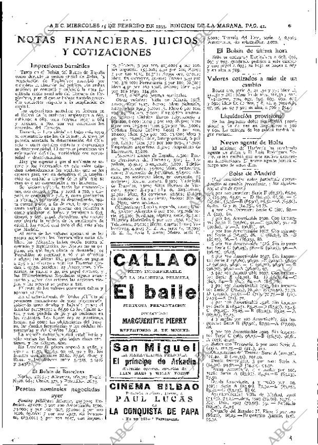 ABC MADRID 15-02-1933 página 41