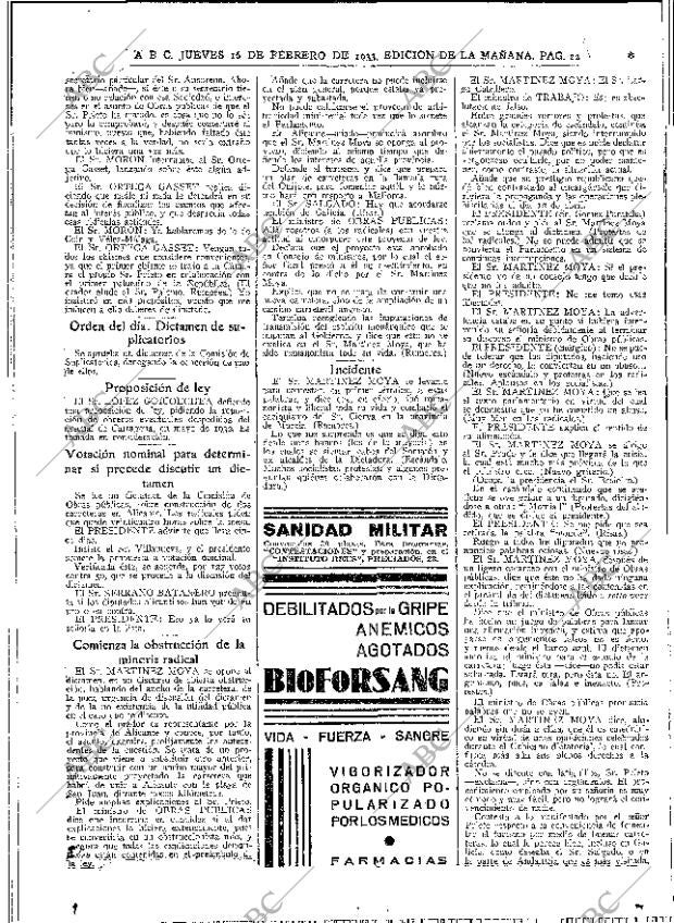 ABC MADRID 16-02-1933 página 22