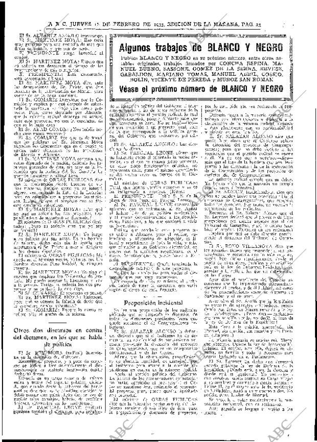ABC MADRID 16-02-1933 página 23