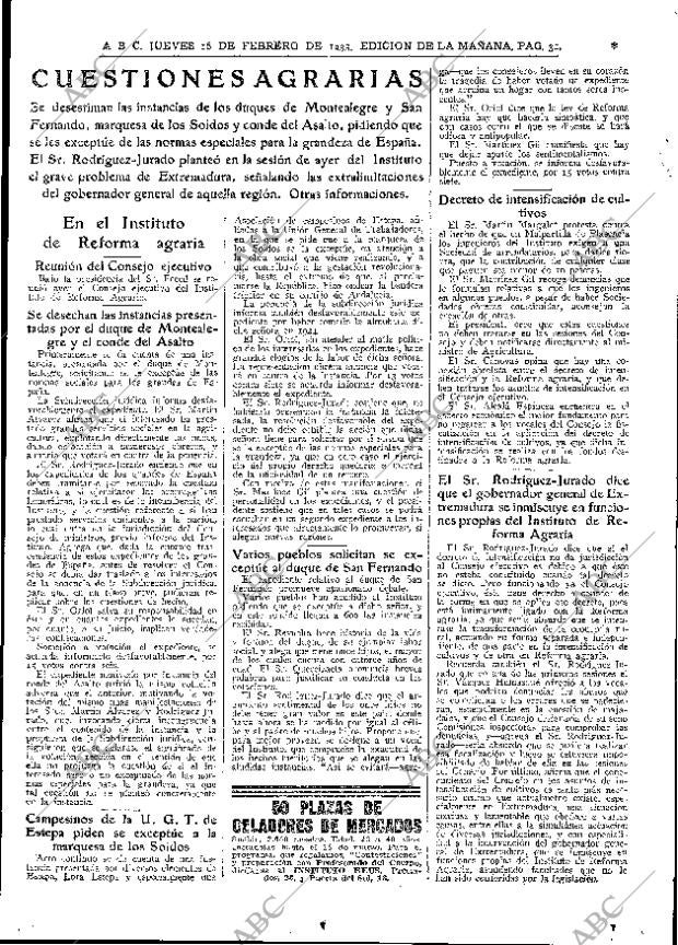 ABC MADRID 16-02-1933 página 31