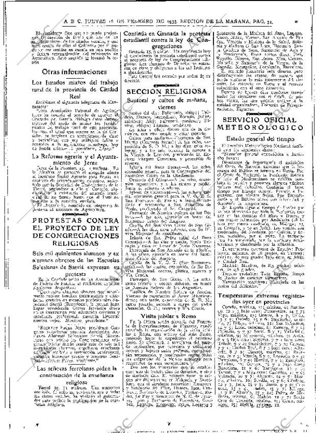 ABC MADRID 16-02-1933 página 32