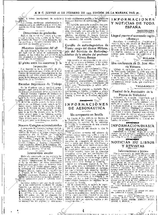 ABC MADRID 16-02-1933 página 36