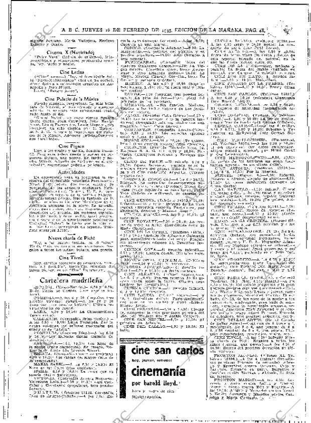 ABC MADRID 16-02-1933 página 48