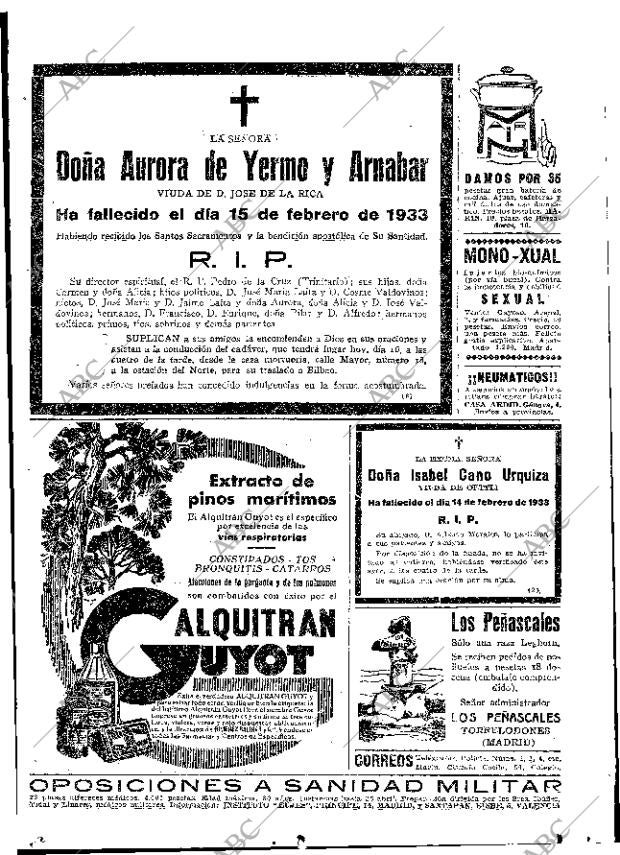 ABC MADRID 16-02-1933 página 59