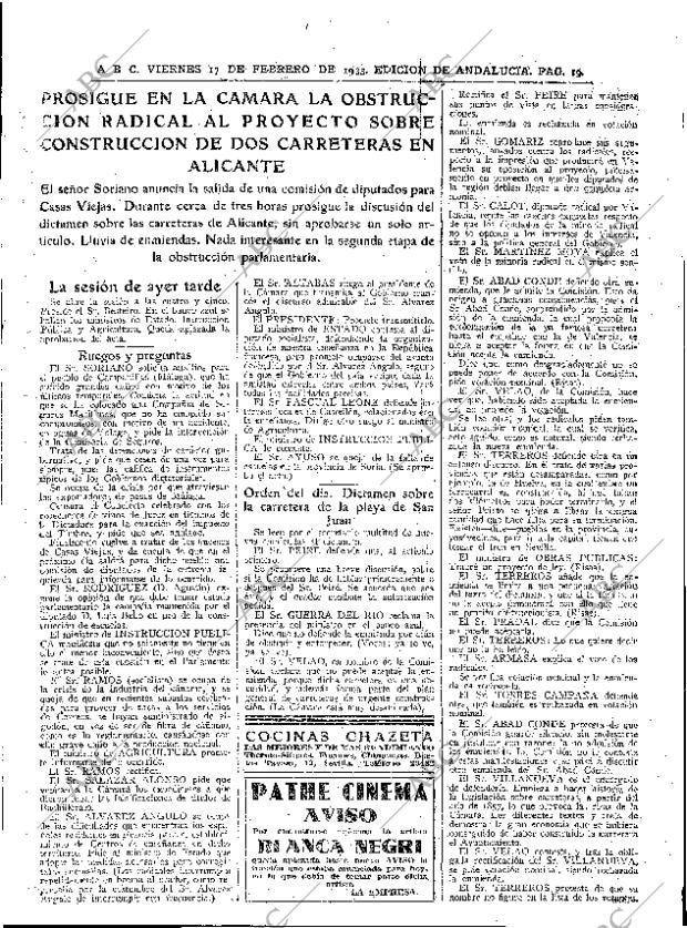 ABC SEVILLA 17-02-1933 página 19