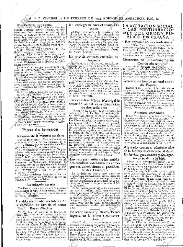 ABC SEVILLA 17-02-1933 página 20