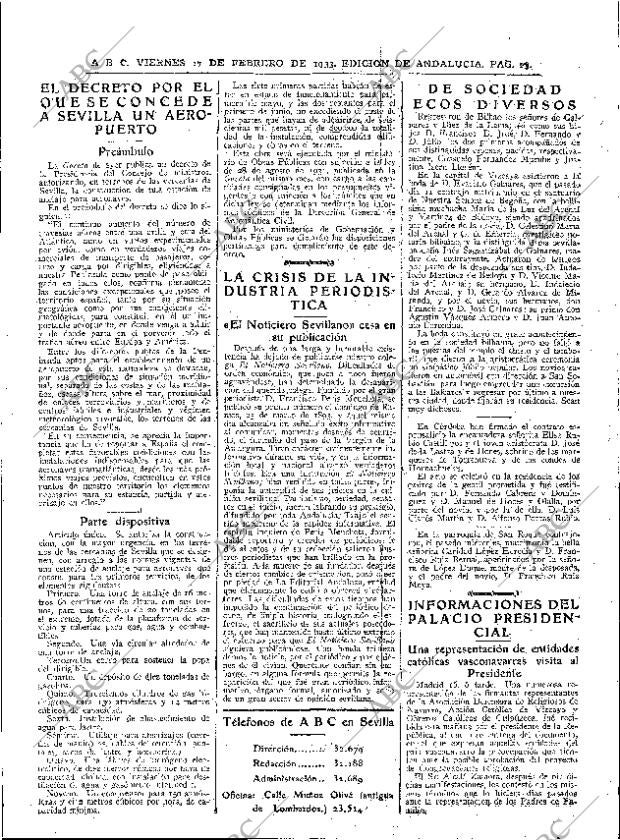 ABC SEVILLA 17-02-1933 página 23