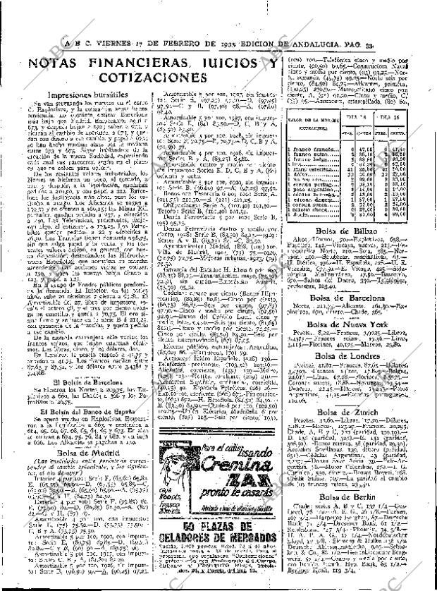ABC SEVILLA 17-02-1933 página 33