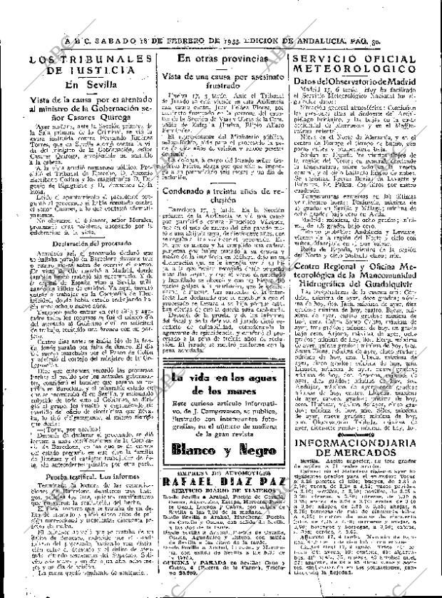 ABC SEVILLA 18-02-1933 página 30