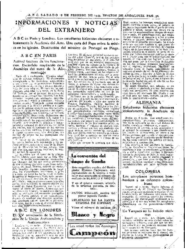ABC SEVILLA 18-02-1933 página 31