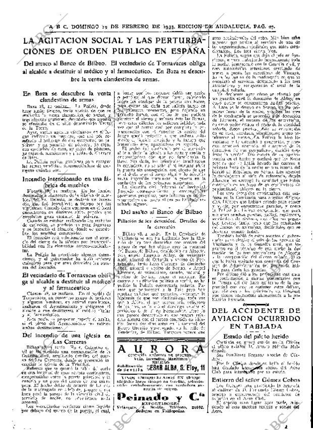 ABC SEVILLA 19-02-1933 página 27