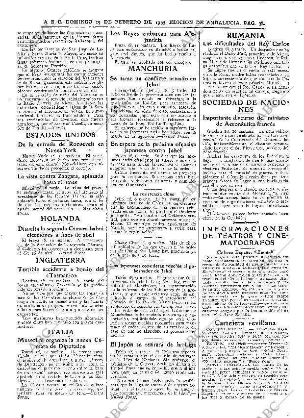 ABC SEVILLA 19-02-1933 página 38
