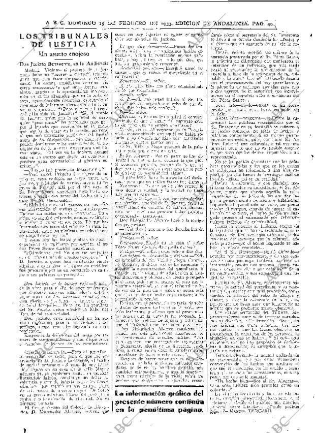 ABC SEVILLA 19-02-1933 página 40