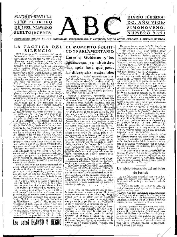 ABC SEVILLA 23-02-1933 página 15