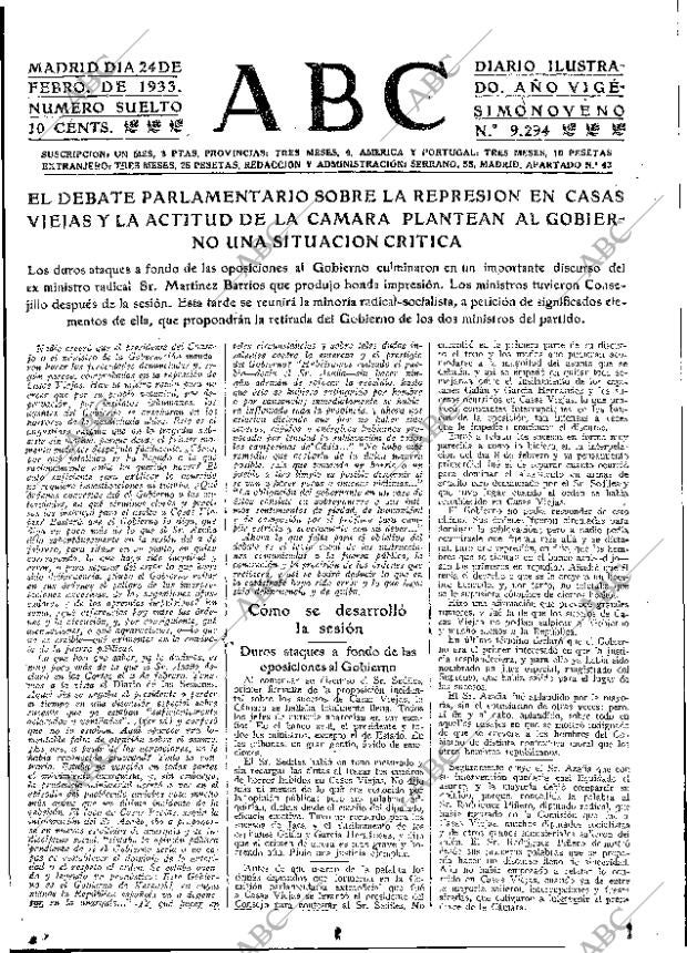 ABC MADRID 24-02-1933 página 15