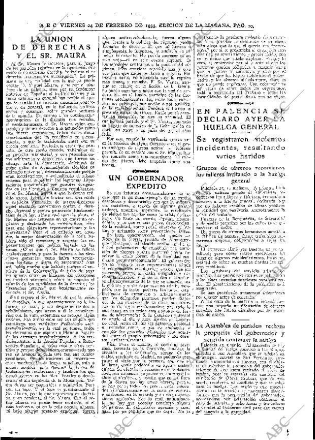 ABC MADRID 24-02-1933 página 19
