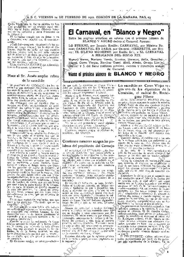ABC MADRID 24-02-1933 página 23