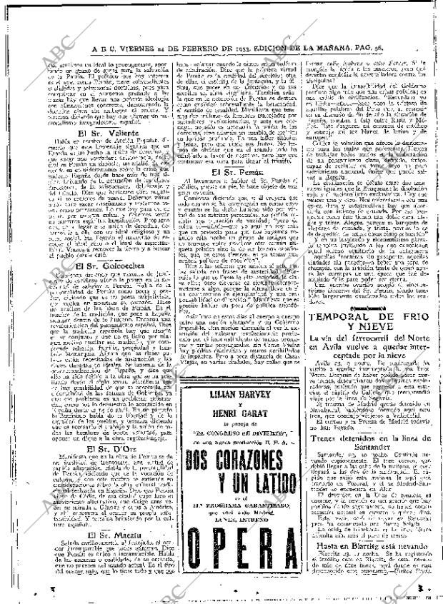 ABC MADRID 24-02-1933 página 36
