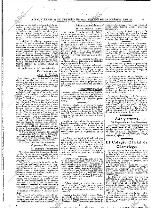 ABC MADRID 24-02-1933 página 38