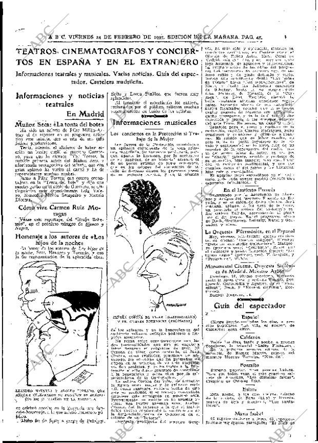 ABC MADRID 24-02-1933 página 45
