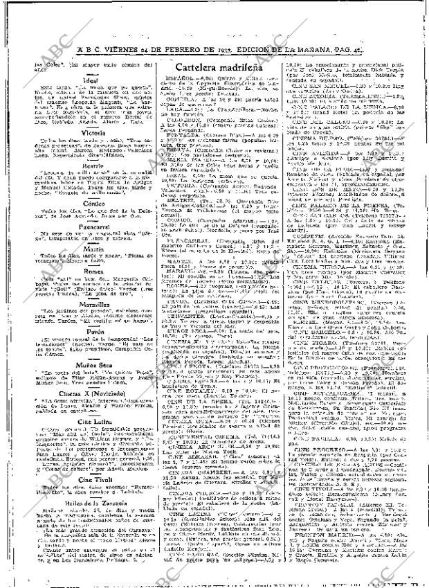 ABC MADRID 24-02-1933 página 46