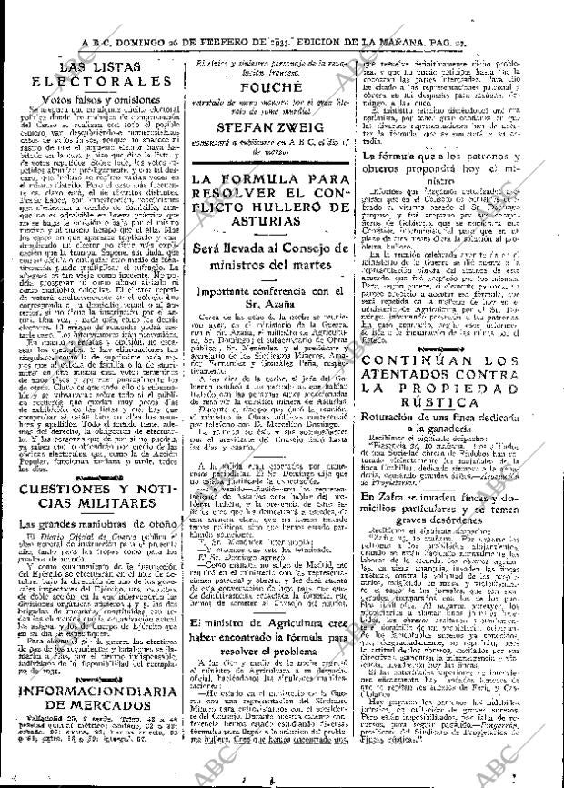 ABC MADRID 26-02-1933 página 27