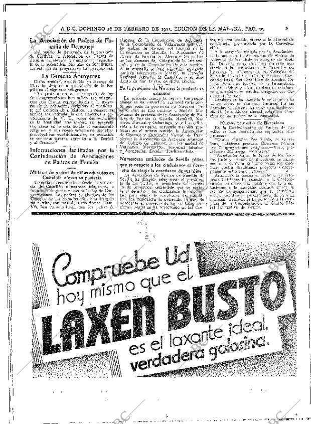 ABC MADRID 26-02-1933 página 30