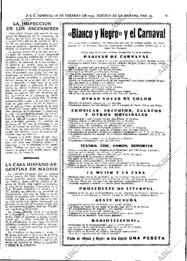 ABC MADRID 26-02-1933 página 33