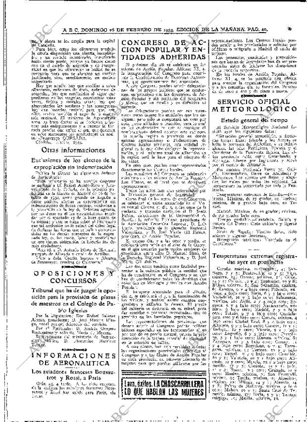 ABC MADRID 26-02-1933 página 40