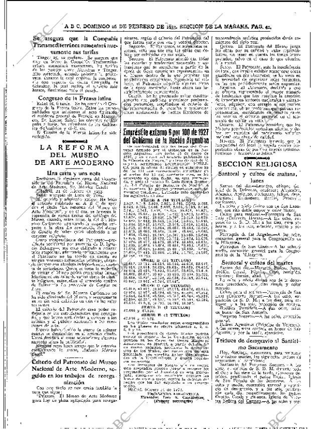 ABC MADRID 26-02-1933 página 42