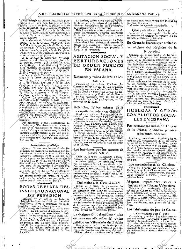 ABC MADRID 26-02-1933 página 44