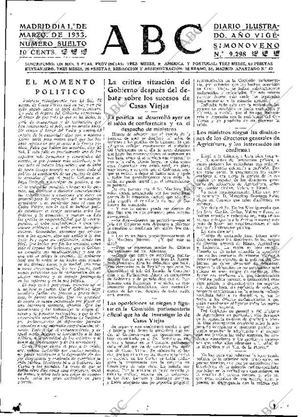 ABC MADRID 01-03-1933 página 15