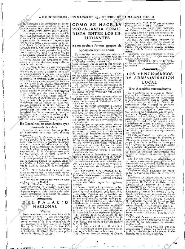 ABC MADRID 01-03-1933 página 18