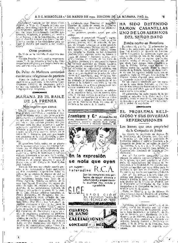 ABC MADRID 01-03-1933 página 24