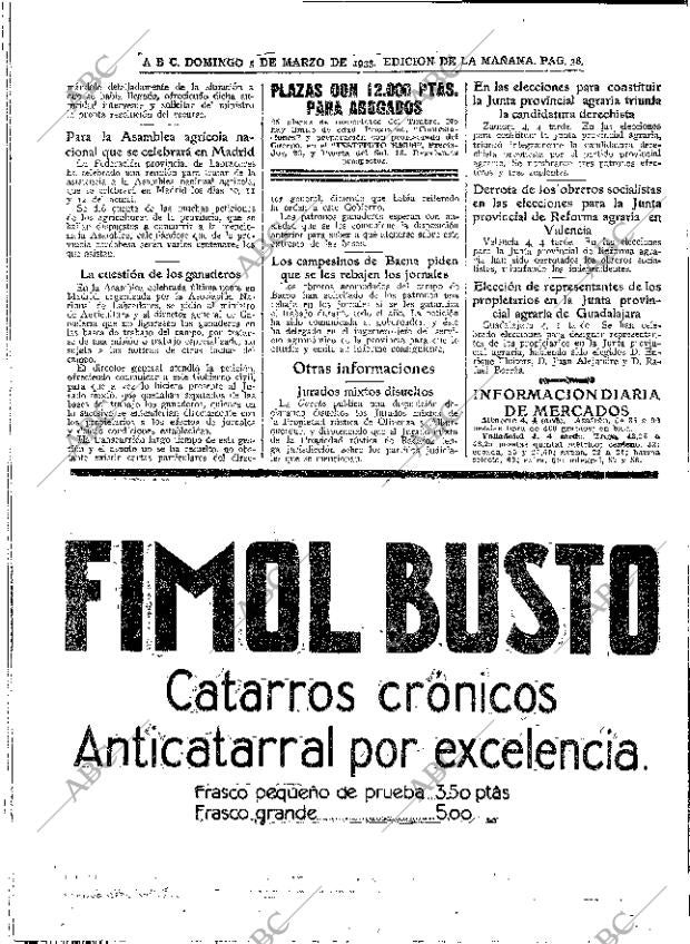 ABC MADRID 05-03-1933 página 38