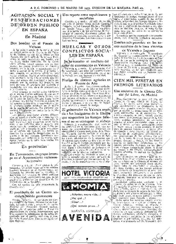 ABC MADRID 05-03-1933 página 45
