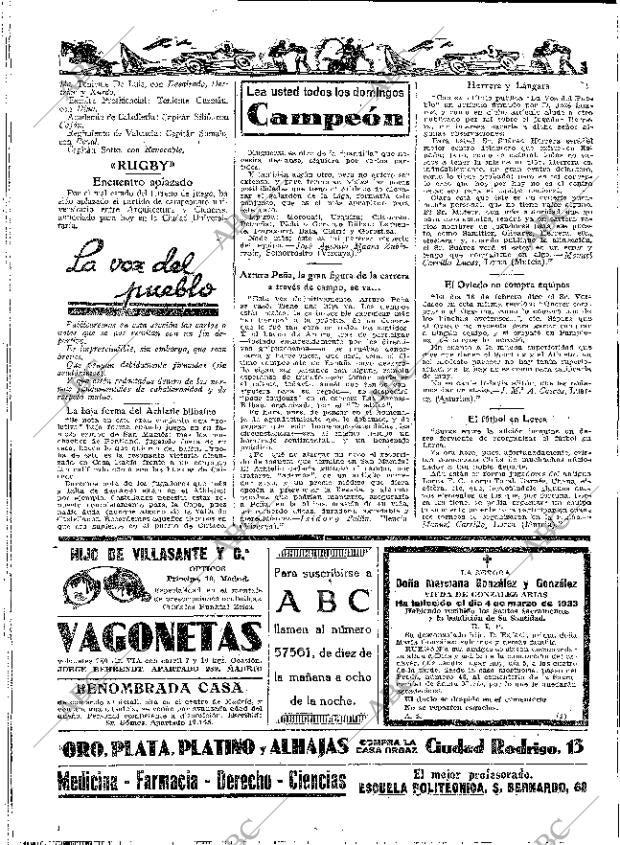 ABC MADRID 05-03-1933 página 62