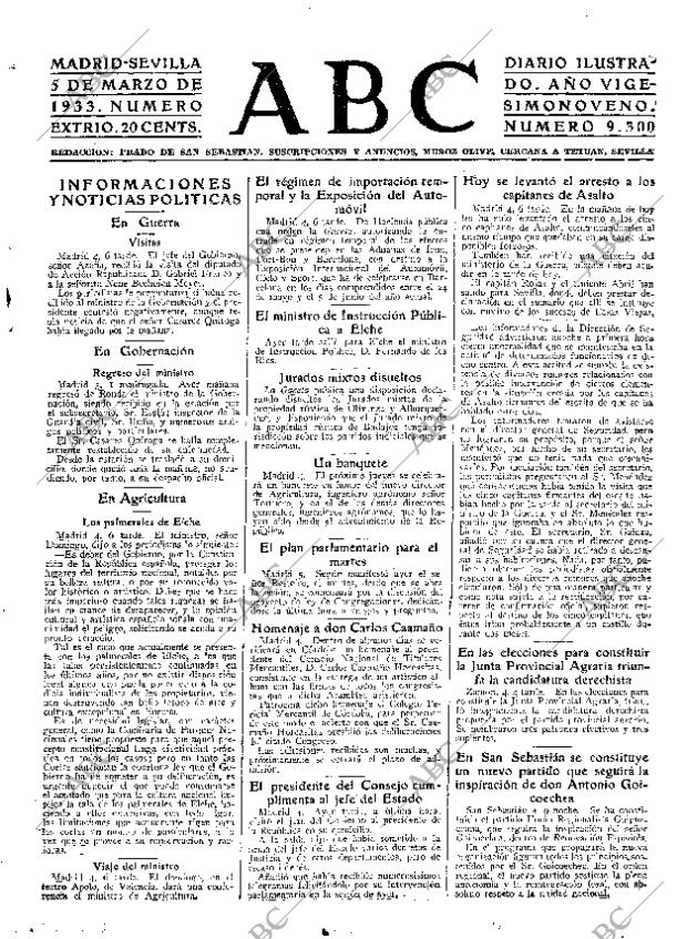 ABC SEVILLA 05-03-1933 página 17