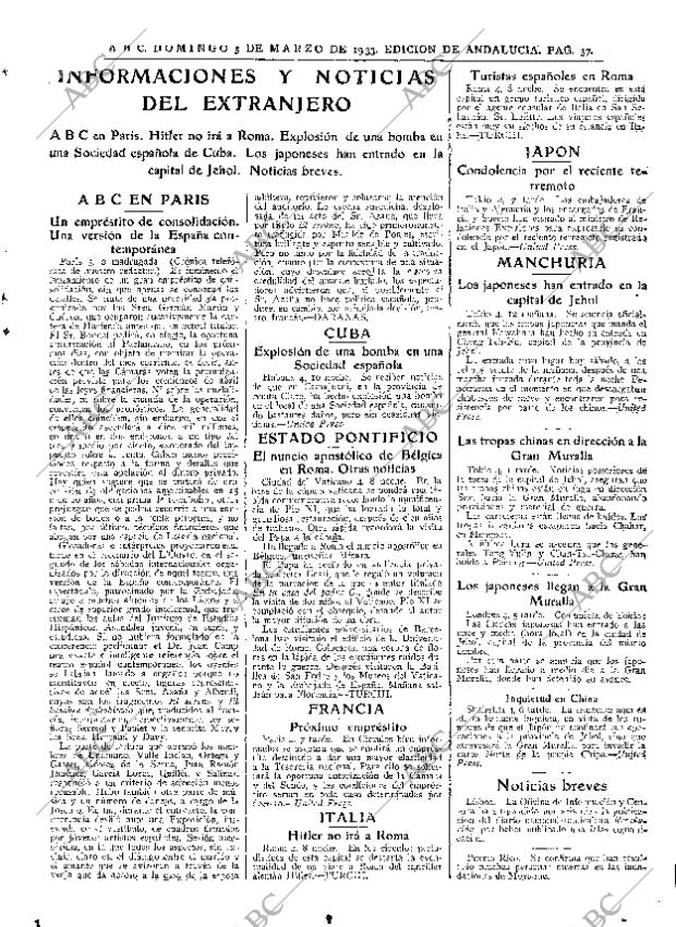 ABC SEVILLA 05-03-1933 página 33