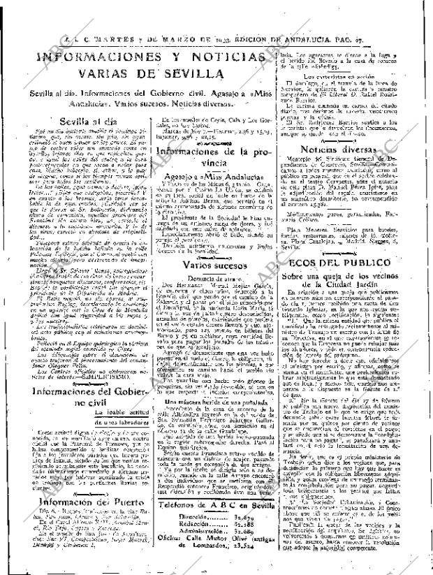 ABC SEVILLA 07-03-1933 página 27